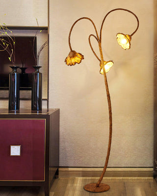Artistic Lotus Leaf Floor Lamp Yeswarmlighting