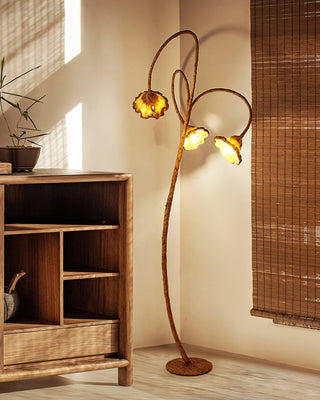 Artistic Lotus Leaf Floor Lamp Yeswarmlighting