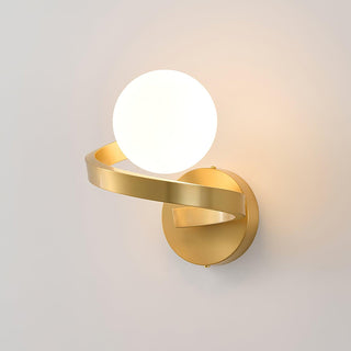 Curved Brass Wall Lamp Yeswarmlighting