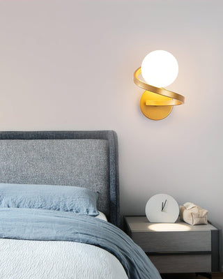 Curved Brass Wall Lamp Yeswarmlighting