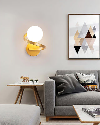 Curved Brass Wall Lamp Yeswarmlighting