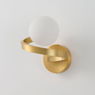 Curved Brass Wall Lamp Yeswarmlighting