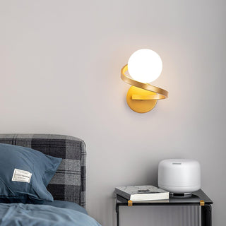 Curved Brass Wall Lamp Yeswarmlighting