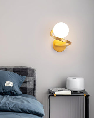 Curved Brass Wall Lamp Yeswarmlighting