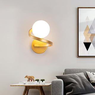 Curved Brass Wall Lamp Yeswarmlighting