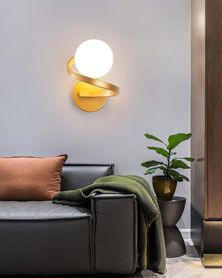 Curved Brass Wall Lamp Yeswarmlighting