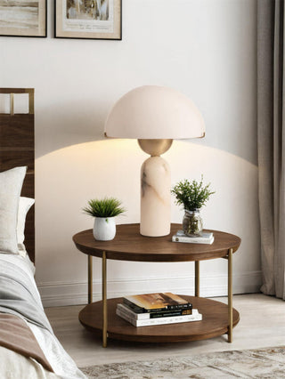 Peono Alabaster Table Lamp Yeswarmlighting