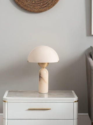 Peono Alabaster Table Lamp Yeswarmlighting
