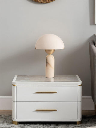 Peono Alabaster Table Lamp Yeswarmlighting
