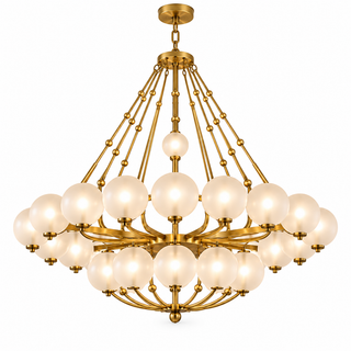 Beamiva Aurora Frosted Glass Globe Chandelier — product image