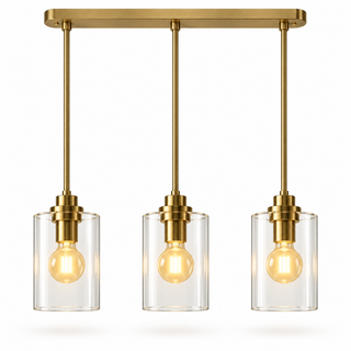 Beamiva Luna Glass Linear Pendant Light — product image