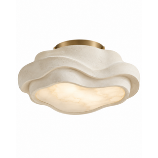 Beamiva Strata Cloud Sculptural Alabaster-Style Ceiling Light — product image